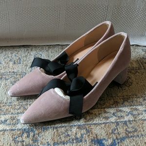 Avery Heels Velvet And Bow